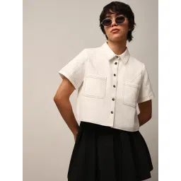 Only White Cotton Relaxed Fit Shirt-picture-46