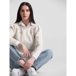Only White Embroidered Pullover-picture-23