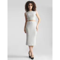 Only White Midi Skirt image 4