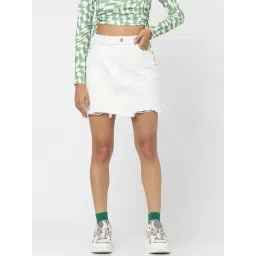 Only White Mini Denim Skirt-picture-25