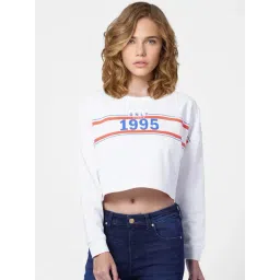 Only White Printed Crop Sweatshirt-picture-32