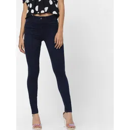 ONLY Women Blue Skinny Fit High-Rise Jeans-picture-17