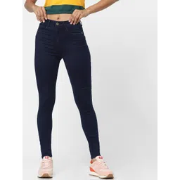 ONLY Women Blue Skinny Fit High-Rise Jeans-picture-15