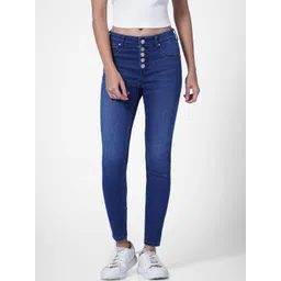 ONLY Women Blue Skinny Fit High-Rise Jeans-picture-27