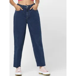 ONLY Women Blue Straight Fit High-Rise Jeans-picture-13