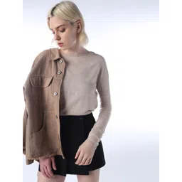 ONLY Women Boat Neck Long Sleeves Pullover-picture-23