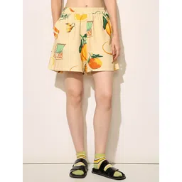 ONLY Women Floral Printed Mid-Rise Shorts-picture-19