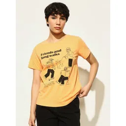 ONLY Women Graphic Printed Round Neck Cotton T-shirt-picture-19