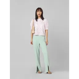 ONLY Women High-Rise Regular Cotton Trousers-picture-27