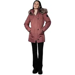 only Women Hooded Solid Casual Parka Jacket-picture-55