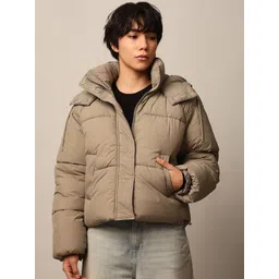 ONLY Women Hooded Solid Casual Puffer Jacket-image-23