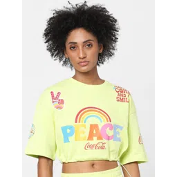 ONLY Women Lime Green Printed Sweatshirt-picture-10