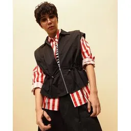 only Women Regular Fit Zip-Front Shirt-picture-19