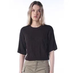 ONLY Women Ribbed Pullover with Fuzzy Detail-picture-15