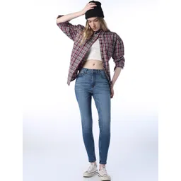 ONLY Women Skinny Fit High-Rise Light Fade Stretchable Jeans-picture-38