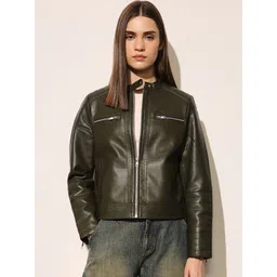 ONLY Women Solid Biker Jacket-picture-38