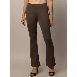 ONLY Women Solid Flared High-Rise Casual Trousers-picture-29