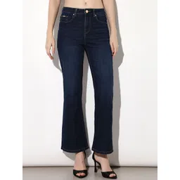 ONLY Women Solid Flared High Rise Light Fade Stretchable Jeans-picture-23