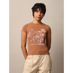 ONLY Women Solid Round Neck Cotton Slim Fit T-shirt-picture-28