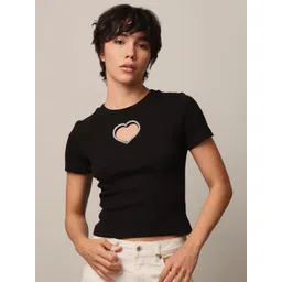 ONLY Women Solid Round Neck T-shirt-picture-27