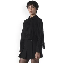 ONLY Women Spread Collar Solid Tailored Jacket image 3