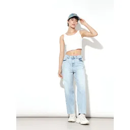 ONLY Women Straight Fit Heavy Fade Stretchable Jeans-picture-18