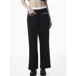 ONLY Women Straight Fit High-Rise Cotton Regular Trousers-picture-24