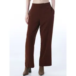 ONLY Women Straight Fit High-Rise Trousers-image-8