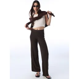 ONLY Women Straight Fit High-Rise Trousers-picture-30