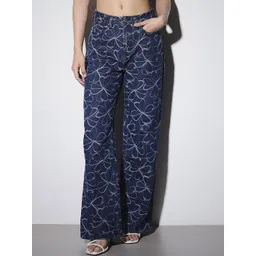 ONLY Women Straight Fit Mid-Rise Embroidered Jeans-picture-26