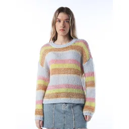 ONLY Women Striped Pullover Sweater-picture-28
