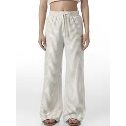 ONLY Women Striped Straight Fit High-Rise Trousers-picture-40