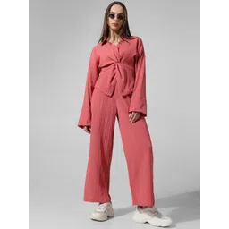 ONLY Women Textured High-Rise Parallel Trousers-picture-12
