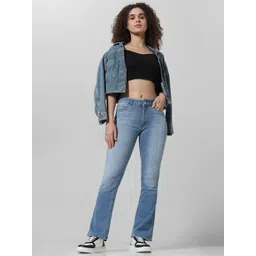 ONLY Women Wide Leg Light Fade Stretchable Jeans-picture-37