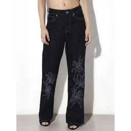ONLY Women Wide Leg Mid-Rise Jeans-picture-13