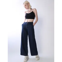 ONLY Women Wide Leg Mid-Rise Jeans image 4