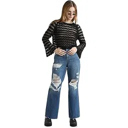 only Women's Cotton Casual Pullover Sweater-picture-26