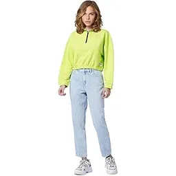 only Women's Cotton High Neck Sweatshirt-picture-28