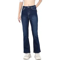 only Women's Flared Fit Mid Rise Jeans | Bootcut Everyday Jeans for Women-picture-18