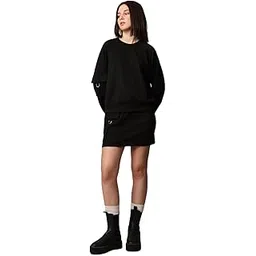 only Women's Polyester Blend Classic Sweatshirt-picture-10