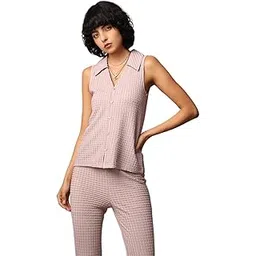 ONLY Women's Polyester Blend Regular Fit T-Shirt-picture-11