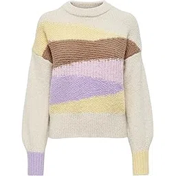 only Women's Polyester Blend Round Neck Sweater-picture-17