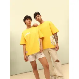 Only Yellow Cotton Printed T-Shirt-picture-37