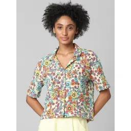 Only Yellow Printed Shirt-image-48