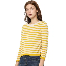 Only Yellow Striped Pullover image 3