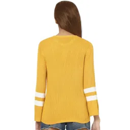 Only Yellow Striped Sweater image 2