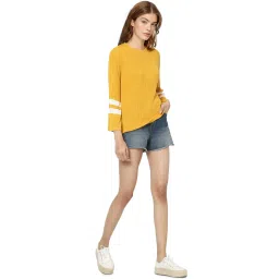 Only Yellow Striped Sweater image 4