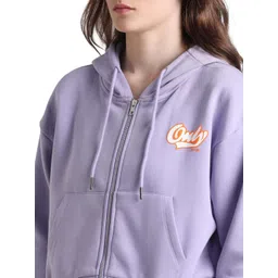 only Women's Cotton Blend Hooded Sweatshirt image 4