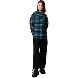 only Women's Cotton Checkered Oversized Fit Shirt image 1