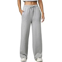 Women's Straight Fit Mid Rise Track Pant-image-2